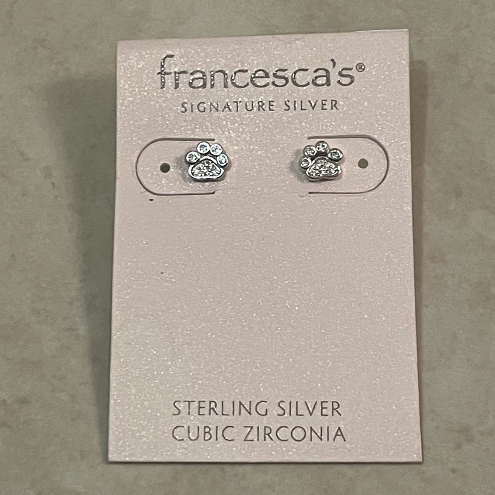 Francesca’s Sterling Silver Earrings NEW
